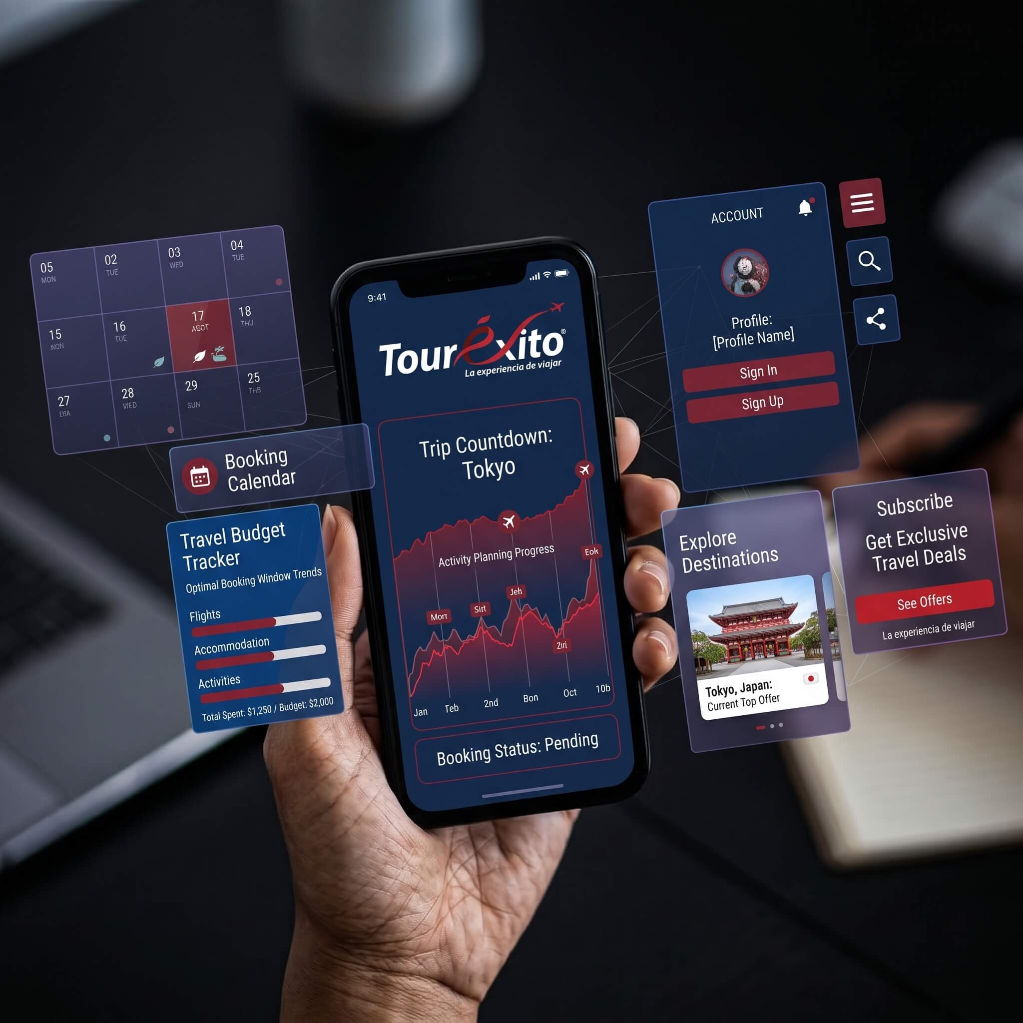 Aplicación móvil Touréxito